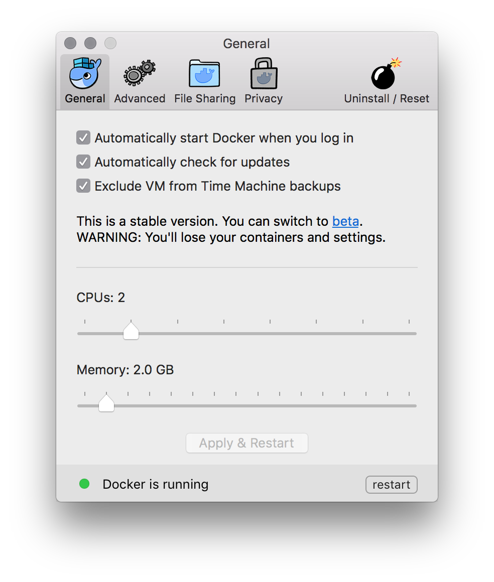 Docker windows container on mac