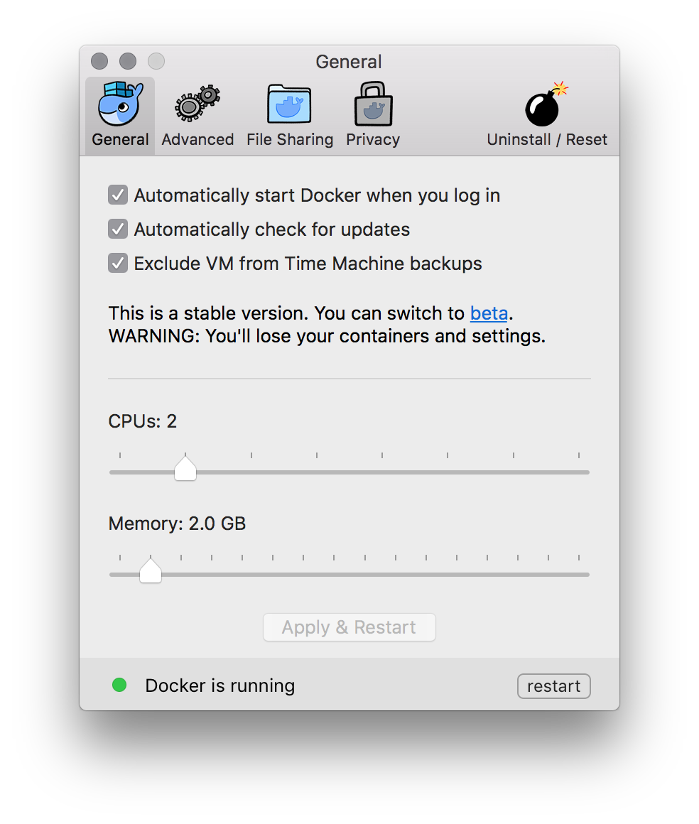 Docker for mac unikernel