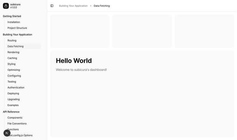 New Dashboard