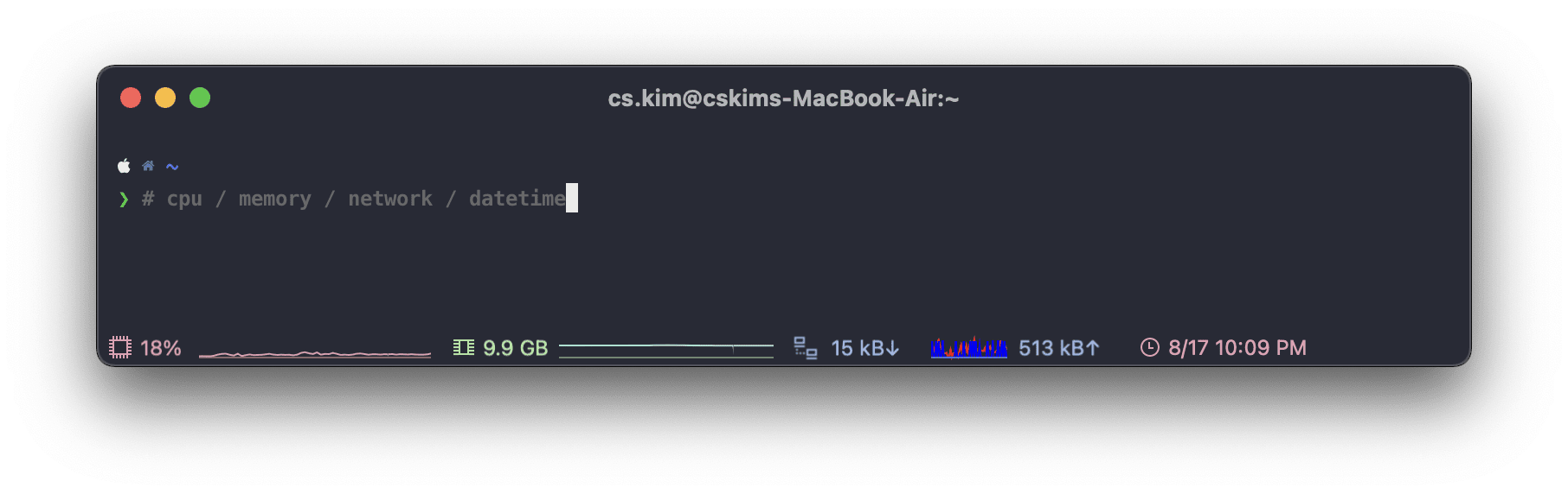 iTerm2 Statusbar